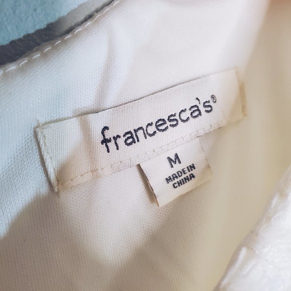 Francesca's White Sweetheart Neckline Lace Formal Dress M - Picture 11 of 12